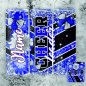 Preview: Tumbler Cup 20oz - blau schwarz- "Cheerleader" - mit Namen